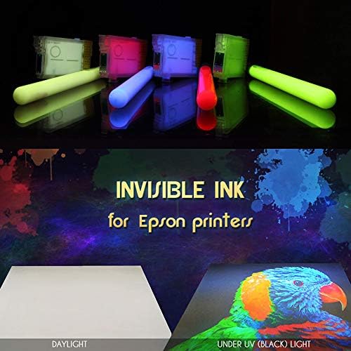 Szakmai Láthatatlan UV Tinta a Tintasugaras Nyomtatók, 4 Színben Készlet, 10 ml/Színes, Blacklight Tinta az Igazi Láthatatlan