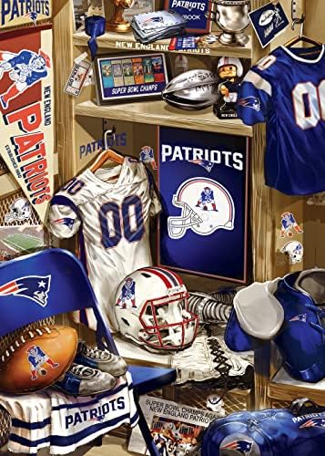 Remekművek Játék, Naponta 500 Darab Kirakós játék Felnőtteknek - NFL New England Patriots Öltözőben - 15x21