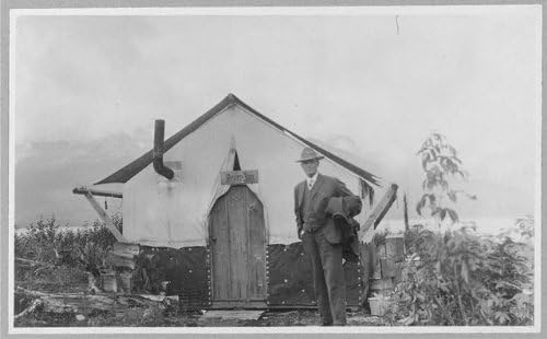 HistoricalFindings Fotó: George A. Parkok,Sátor,Alaszka,AK,Törpe,Anchorage,1900-1916,Egyesült Államok