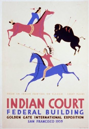 HistoricalFindings Fotó: Indiai Bíróság,Szövetségi Épület,a Golden Gate Nemzetközi Expo,San Francisco,CA,1