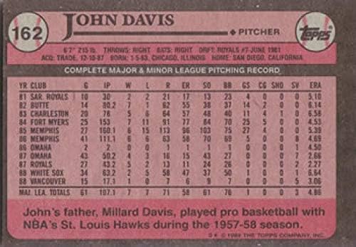 Baseball, MLB 1989 Topps 162 John Davis NM-MT White Sox