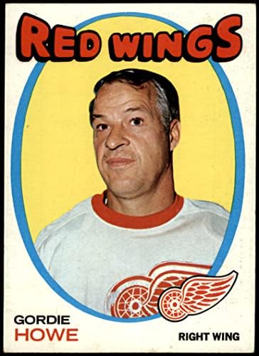 1971 Topps 70 Gordie Howe Detroit Red Wings (Hoki-Kártya) EX+ Vörös Szárnyak