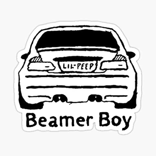 Lil Peep majd Tracy Fürkész Fiú Autó Design Sticker_Cool Rapper, Énekes, Esztétikus, Divatos Matricák Laptop, Hydro Víz Üveg