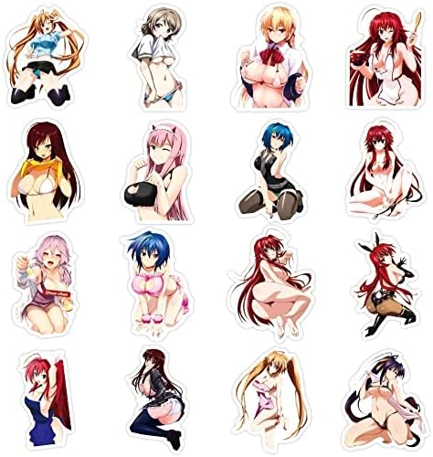 100 DB Szexi Anime Lány Matricák Felnőtt, Erkölcstelen Anime Waifu Ahegao Vinil Vízálló Matricák, Ecchi Hentai Manga Matrica