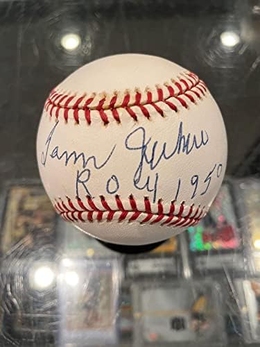 Sam Jethro Bátrabbak 1950 Roy Néger Liga Egyetlen Dedikált Baseball Szövetség Menta - Dedikált Baseball