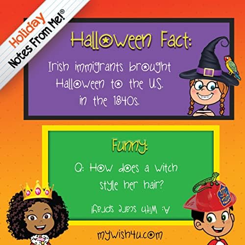Megjegyzések Tőlem! 50 letéphető Ebédet Megjegyzések a Gyerekek, Halloween Tények & Vicces, Szórakoztató, Kísérteties, &